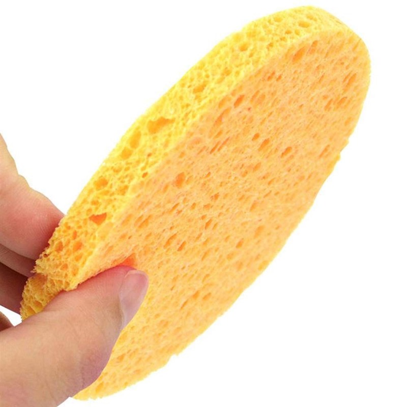 Compressed Facial Sponges Colorful Cellulose Natural