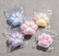 Jouet sensoriel anti-stress en forme de patte de chat géante et moelleuse en caoutchouc souple pour enfants