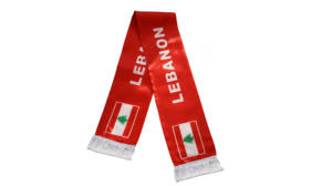 Écharpe Drapeau du Liban en Gros, Produits Personnalisés pour Supporters de Football, Écharpe Drapeau National, Écharpes à Pompons, Châle - Product Image 2