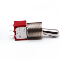 Mini interrupteur à bascule SPDT 5A 125VAC 2A 250VAC 3 broches, interrupteur à bascule en métal pour panneau de commande