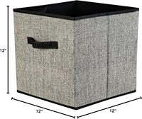 Boîte de rangement pliable en tissu de style moderne de haute qualité, 30,5*30,5*30,5 cm, pour la décoration de la maison, utilisation dans le salon, meubles