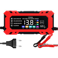 Chargeur de batterie transfrontalier 12V6A pour voiture et moto, modèle SWT-3668, fabriqué en Chine