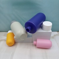 100ml 300ml 400ml Botella de loción de champú mate PE Loción de plástico Botella de acondicionador de cabello con tapón de rosca Dispensador de champú