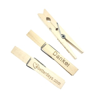OEM Factory Decorative Bulk Wood Clothespins Wholesale Large <strong>Mini</strong> Bamboo Clip Hanging Craft Wooden Clothes <strong>Pegs</strong> - Product Image 2