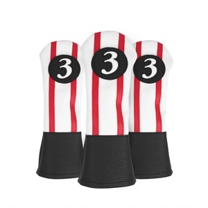Housse <span class=keywords><strong>de</strong></span> tête <span class=keywords><strong>de</strong></span> club <span class=keywords><strong>de</strong></span> <span class=keywords><strong>golf</strong></span> en cuir PU personnalisée avec logo, ensemble <span class=keywords><strong>de</strong></span> housses pour driver et fairway wood, housses <span class=keywords><strong>de</strong></span> clubs <span class=keywords><strong>de</strong></span> <span class=keywords><strong>golf</strong></span> personnalisées OEM - Product Image 4