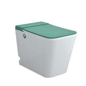 Pour Empolo moderne pied chasse électrique en céramique salle de bain WC sans réservoir pas de citerne double chasse impulsion <span class=keywords><strong>toilette</strong></span> carré Automatique Toilett - Product Image 1