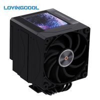Boîtier PC LOVINGCOOL avec écran large de 3,5 pouces, refroidissement par air du processeur, double tour, ventilateur FDB, haute puissance 270W TDP pour Intel/AMD