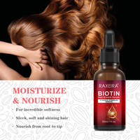 Label pribadi Vitamin B5 perawatan rambut cepat pertumbuhan pertumbuhan kembali Serum Minyak Biotin Keratin untuk pertumbuhan rambut