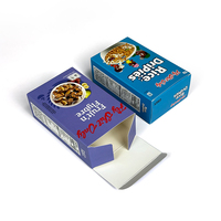 Boîte pliante personnalisée haut de gamme pour emballage alimentaire avec impression de logo sur mesure, en papier écologique, pour céréales et chips
