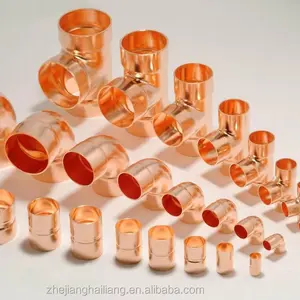 हैलीयांग एयर कंडीशनिंग कॉपर ट्यूब कनेक्टर कोहनी टी युग्मन उच्च गुणवत्ता वाले पाइप उपकरण - Product Image 2
