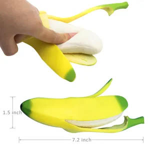 Tpr антистрессовая кожура банан пинч игрушки для снятия стресса