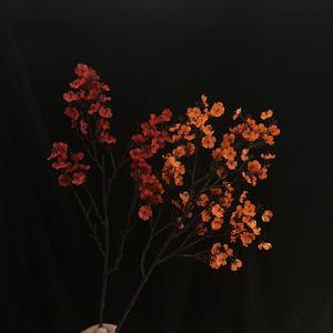 Junheyuan Fleurs artificielles Gypsophile à branche unique Blanc Rose Bleu Orange Rouge Rouge foncé pour Mariage Décoration intérieure Composition florale - Product Image 4