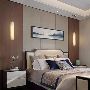 <span class=keywords><strong>Luminaire</strong></span> <span class=keywords><strong>suspendu</strong></span> LED en marbre doré de luxe léger, design moderne, lustre en albâtre côtelé <span class=keywords><strong>pour</strong></span> bar, chambre à coucher, chevet - Product Image 4
