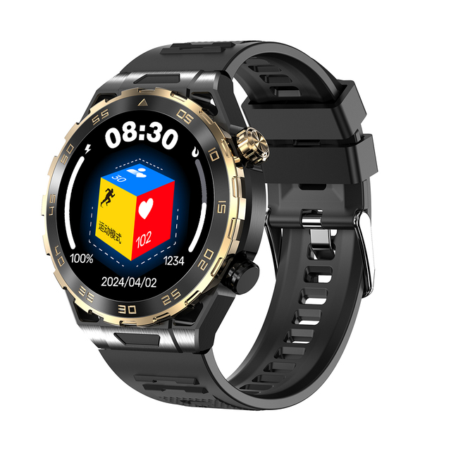Newly Launched HiSilicon Chip Smartwatch LQ07 GPS 5ATM Waterproof AI Voice Assistant 1.43" AMOLED Display Wireless Charging
