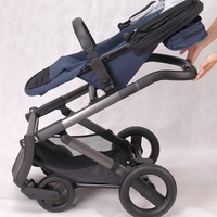 Poussette pour nouveau-né et tout-petit, convertible en berceau, siège réversible, grand espace de rangement, vente en gros d'usine
