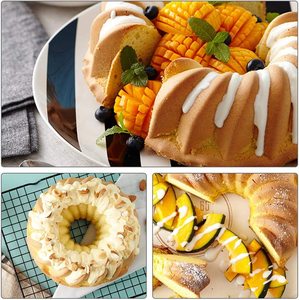 Vente chaude Amzaon Silicone De Qualité Alimentaire Cannelé Livre Jello <span class=keywords><strong>Moules</strong></span> De Cuisson Antiadhésif Tube Rond Moule À Gâteau Moule pour Jello Gâteau Outils - Product Image 6