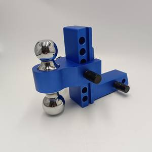 Gancio di traino regolabile per rimorchio per ricevitore da 2 pollici da 6 pollici con gancio di traino in alluminio per camion con serratura in acciaio inossidabile - Product Image 1