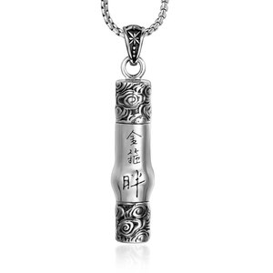 Collier en Acier Titane avec Pendentif Ruyi Jingu Bang Thème Black Myth Sun Wukong, Accessoire Masculin pour Usage Quotidien - Product Image 5