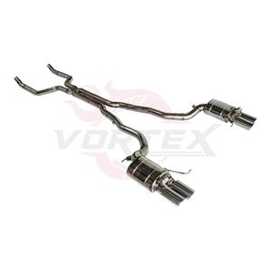 ท่อไอเสียแบบ Catback สแตนเลส Vortex พร้อมวาล์ว สำหรับ BMW F06 F12 640i 650i พร้อมท่อเก็บเสียงคู่ ปลายท่อโครเมียมสี่ท่อ รุ่นปรับปรุง - Product Image 3