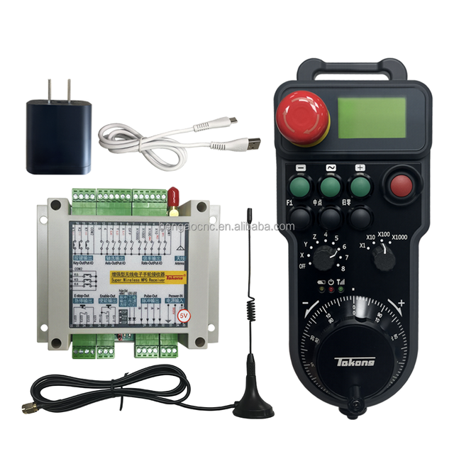 Customizable CNC MPG Wireless Handwheel With a Display Screen Manual Pulse Generator+Receiver for Siemens Mitsubishi Fanuc