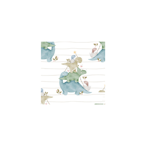 DAMAI - Vajilla Desechable con Diseño de Dinosaurios para Fiestas Infantiles, Platos de Papel para Postre, Platos de Papel para Cena, Juegos de Vajilla - Product Image 6