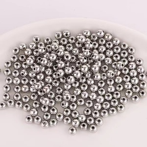 Cuentas <span class=keywords><strong>CCB</strong></span> Redondas SC al por Mayor de Fábrica en Colores Dorado y Plateado para la Fabricación de Joyería - Product Image 3