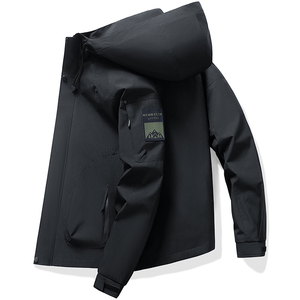 Veste explosive pour hommes 2025 veste veste imperméable ample pour hommes printemps et automne à capuche coupe-vent outillage loisirs et mode - Product Image 1