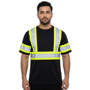 <b>Hi</b> Vis Reflective Polyester Unisex High Visibility Safety Workwear T-Shirt Lightweight for Construction and Road Works - Product Image 1