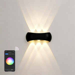 Smart Graffiti App Style Mobile Control 8W Gold LED Aluminum <b>Wall</b> Lamp Waterproof Modern Garden Light Led <b>Sconce</b> for Hotel - Product Image 3