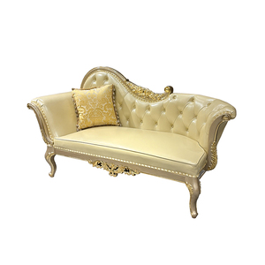 Sillón imperial de cuero francés RUI SEN, sofá de madera maciza tallada de lujo europeo, sillón reclinable neoclásico, sillón de descanso - Product Image 5