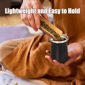 Frasco de vacío de acero inoxidable de doble pared personalizado con aislamiento de té argentino Yerba Mate juegos de paja taza de calabaza taza de té Mate - Product Image 2