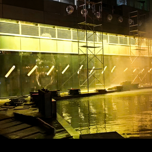 <span class=keywords><strong>Fontaine</strong></span> musicale murale intérieure numérique colorée à jet d'eau, en acier inoxydable, résistante au feu, pour usage commercial, conception gratuite, prix abordable - Product Image 3