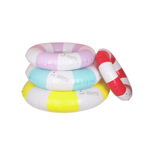 Flotador de Piscina con Forma de Anillo, Diseño Retro a Rayas, <span class=keywords><strong>Inflable</strong></span> de PVC para Fiestas de Verano en la Playa, para Adultos y Niños - Product Image 3