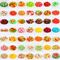 Vente en gros personnalisé en vrac 1kg Gelée à saveur aigre-douce Bonbons gommeux à l'orange Bonbons gommes Snack