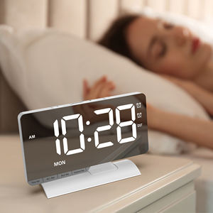 <span class=keywords><strong>2025</strong></span> 홈 데스크탑 LED 전자 알람 시계 대형 화면 현대 디자인 디스플레이 평일 일광 절약 시간 표시 - Product Image 5