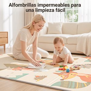 Alfombra <span class=keywords><strong>de</strong></span> juego plegable <span class=keywords><strong>de</strong></span> espuma XPE para bebés, tapete <span class=keywords><strong>de</strong></span> gateo <span class=keywords><strong>de</strong></span> 1 cm <span class=keywords><strong>de</strong></span> grosor, impermeable, para niños, guardería, interior y exterior - Product Image 6