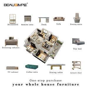 लक्जरी इतालवी न्यूनतम चमड़े के अनुभागीय सोफे सेट लिविंग विजन मॉड्यूलर लाउंज काउच स्पंज स्पंज भरने वेलवेट सोहो सोफा - Product Image 6