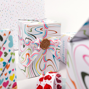 Wholesale 80g Birthday Polka Dots and Fluorescence Art <b>Paper</b> <b>Tissue</b> 43*300cm Gift Luxury Custom Packaging <b>Wrapping</b> <b>Paper</b> Roll - Product Image 3