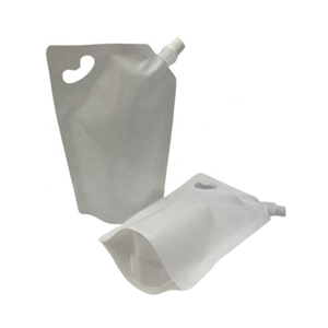 Bán buôn 500ml Trắng tùy chỉnh in logo vòi đứng lên túi có tay cầm túi nhựa để đóng gói thực phẩm - Product Image 3