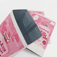 Cartons en briques aseptiques personnalisés pour boissons laitières et boissons aromatisées à la fraise