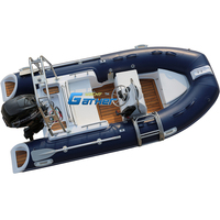 360 12ft Rib Luxury Boats Speed Bateau à côtes pliable avec Orca Hypalon Tubes RIB360 C avec moteur hors-bord Mercury 25hp