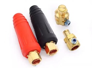 Kit de prises de soudage universelles DKJ - 10-25 Cœurs en cuivre, Coque en caoutchouc résistant à la chaleur pour soudeurs <span class=keywords><strong>MIG</strong></span>/TIG/Stick - Product Image 2