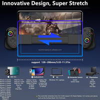 Control de Juego Inalámbrico Extensible D8 Pro para PC con Windows, Android/IOS/PS3/PS4/Switch, Gamepad Moonlight con Gatillo FPS Hall
