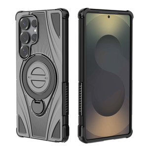 Funda Protectora Resistente y Robusta para Teléfono con Anillo Giratorio de Carga Inalámbrica para Samsung S25 Edge Ultra, Novedad 2026 - Product Image 1