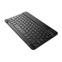 Teclado Inalámbrico Portátil Multidispositivo con Certificación CE ROHS, Ultrafino, Recargable, Bluetooth, para iPad, Tablet, Android, Windows, IOS