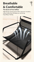 Fauteuil inclinable à double bascule - Design minimaliste en métal pour chambre, salon, bureau, extérieur ; Idéal pour la relaxation, les siestes, confort optimal