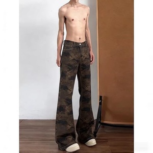 Jeans Retro de Camuflaje para Hombre, Elegantes y de Moda, Pantalones Micro Pull-Up - Product Image 5