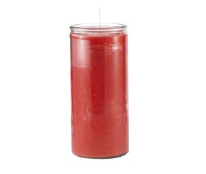 Vela azul lisa de 14 días, velas clásicas regliosas blancas para verduras, cera de vidrio transparente, novea, vela de vigilia - Product Image 2