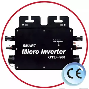 Microconvertidor Solar inteligente MPPT, inversor de red de GTB-800, 800W, 110V, 220V, CC a CA, 22-50V, comunicación inalámbrica con monitoreo de aplicación