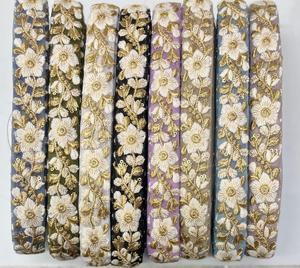 Shiny Flower Embroidery Lace Trim Black for Bridal Party Evening Dress Combed Mesh Fabric for Home Decor Hospitals Girls Boys - Product Image 2